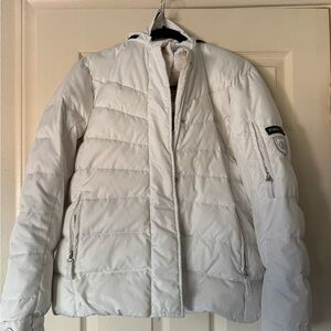 Bogner White Fire and Ice Jacket Real Fur